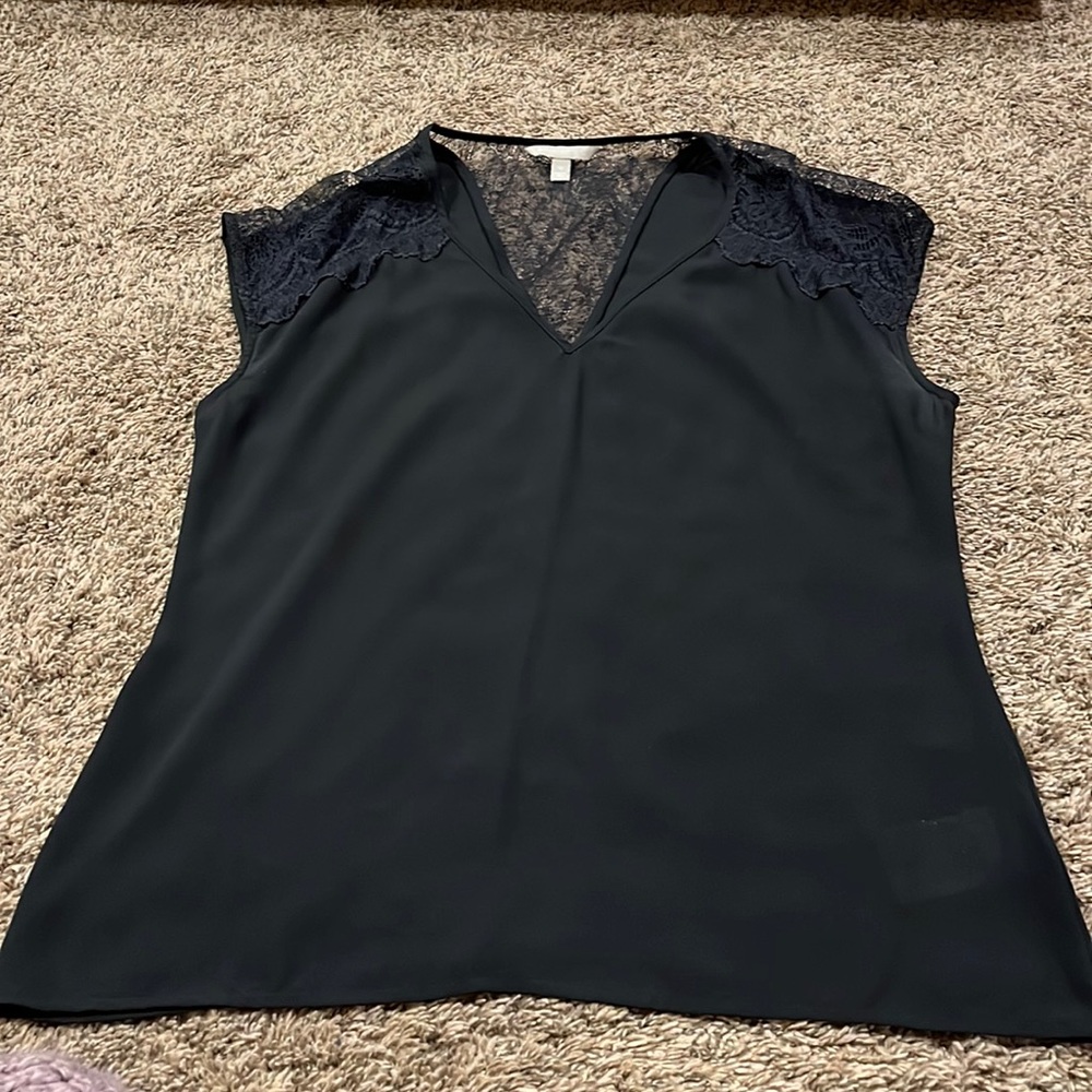 Lace black top, Banana Republic